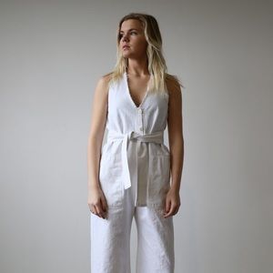 Hackwith design house raw hem jumpsuit
